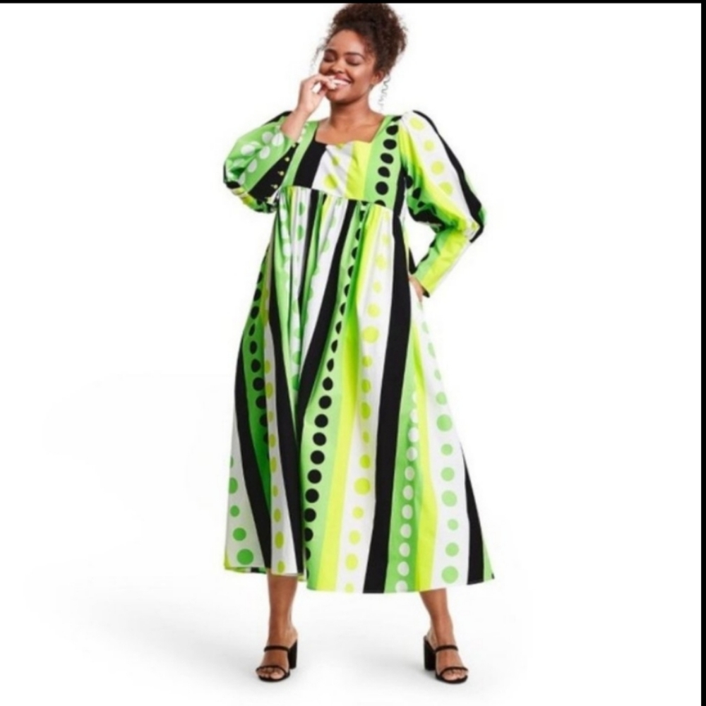 Christopher John Rogers Target Neon/Blk Sleeve
